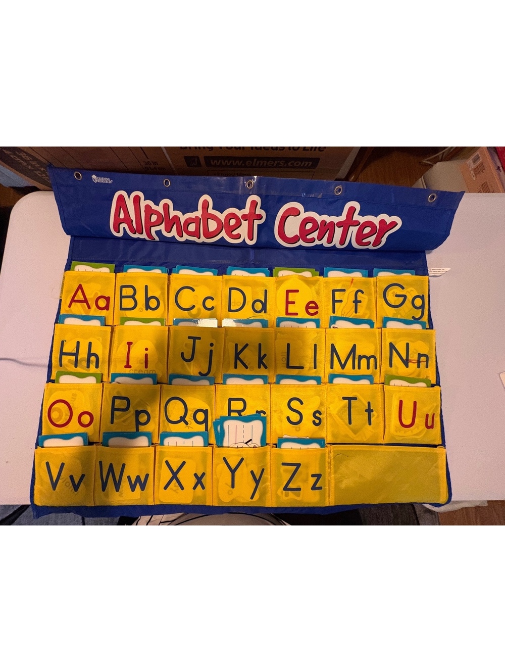 Alphabet center chart